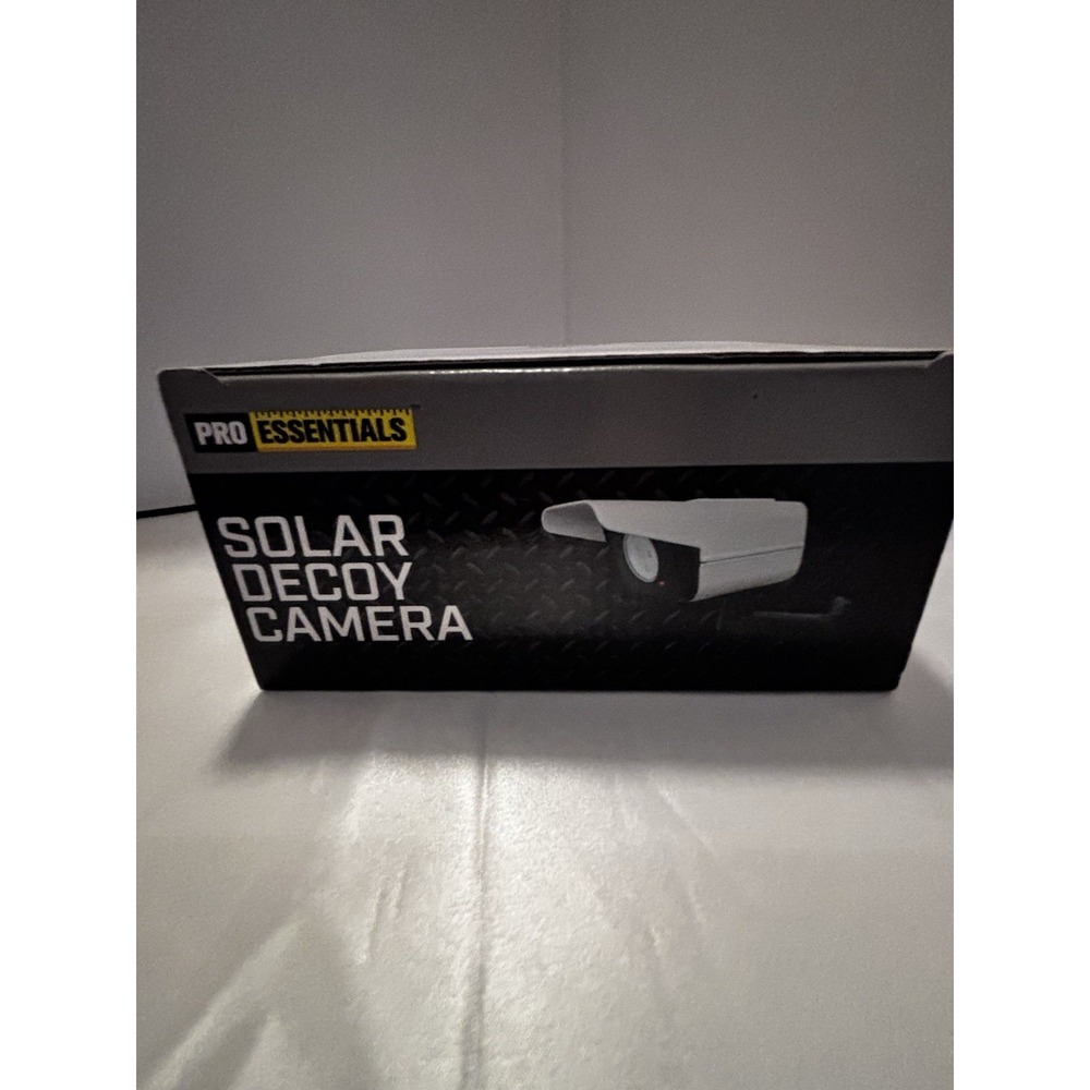 Pro Essentials Solar Decoy Camera Dummy Security Camera Solar Rechargeable LED[B - Picture 3 of 7